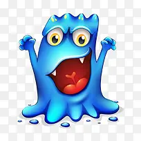 卡通蓝色病毒-空若网 卡通蓝色病毒-空若网