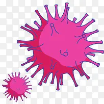 红色球体癌症病毒细胞-空若网 红色球体癌症病毒细胞-空若网