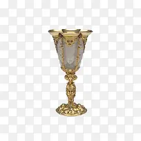 镀金水晶半宝石镶嵌杯-空若网 镀金水晶半宝石镶嵌杯-空若网