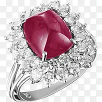 实物红色宝石银戒指免抠-空若网 实物红色宝石银戒指免抠-空若网