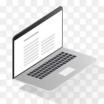 笔记本电脑立体插画-空若网 笔记本电脑立体插画-空若网