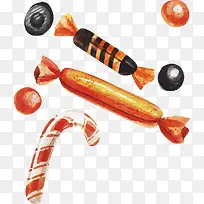 水彩糖果海报背景素材-空若网 水彩糖果海报背景素材-空若网