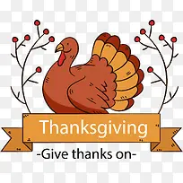 手绘感恩节标签贴纸装饰图案-空若网 手绘感恩节标签贴纸装饰图案-空若网