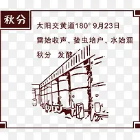 手绘秋分插图矢量图-空若网 手绘秋分插图矢量图-空若网