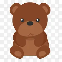 卡通可爱的扁平化小熊-空若网 卡通可爱的扁平化小熊-空若网