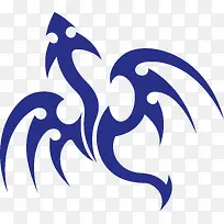 卡通可爱龙水墨底纹-空若网 卡通可爱龙水墨底纹-空若网