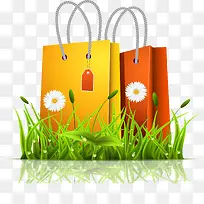 手绘多彩手提袋-空若网 手绘多彩手提袋-空若网