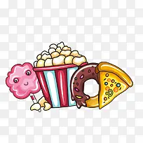 免抠卡通食物美食爆米花-空若网 免抠卡通食物美食爆米花-空若网
