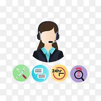 ��ͨ�绰�ͷ�ʸ��ͼ-������