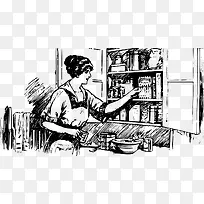 矢量手绘护士-空若网 矢量手绘护士-空若网