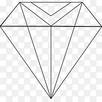 矢量线条钻石图-空若网 矢量线条钻石图-空若网