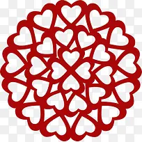 红色爱心装饰-空若网 红色爱心装饰-空若网