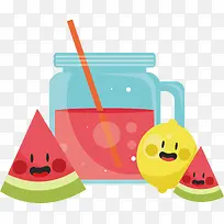 开心笑脸水果果汁-空若网 开心笑脸水果果汁-空若网