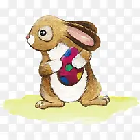 水彩复活节可爱兔子-空若网 水彩复活节可爱兔子-空若网