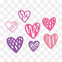 手绘心形图形-空若网 手绘心形图形-空若网