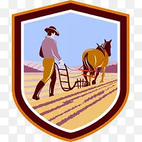 欧式复古插画农田劳作-空若网 欧式复古插画农田劳作-空若网