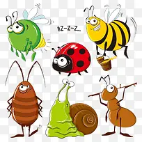 抽象卡通昆虫-空若网 抽象卡通昆虫-空若网