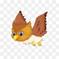 卡通矢量飞翔的猫头鹰-空若网 卡通矢量飞翔的猫头鹰-空若网