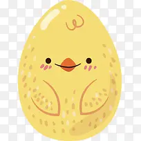 微笑金色彩蛋插画-空若网 微笑金色彩蛋插画-空若网