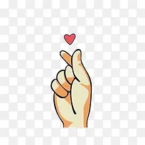 卡通表达爱的手势素材-空若网 卡通表达爱的手势素材-空若网