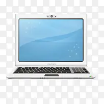 白色质感时尚笔记本电脑-空若网 白色质感时尚笔记本电脑-空若网