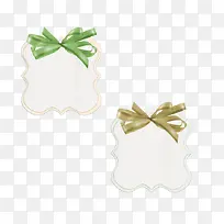 绿黄蝴蝶结标签-空若网 绿黄蝴蝶结标签-空若网