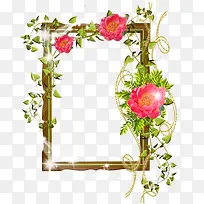 绿叶鲜花相框-空若网 绿叶鲜花相框-空若网