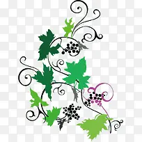 葡萄树剪影-空若网 葡萄树剪影-空若网