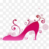 创意设计时尚粉色高跟鞋-空若网 创意设计时尚粉色高跟鞋-空若网