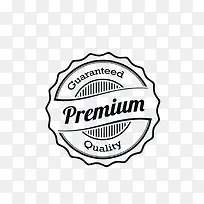 手绘黑色圆形英文品质标签-空若网 手绘黑色圆形英文品质标签-空若网