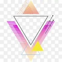 卡通创意三角形图案免抠图-空若网 卡通创意三角形图案免抠图-空若网