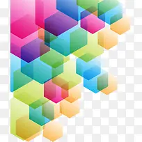 彩色六边形效果-空若网 彩色六边形效果-空若网