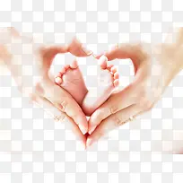 手爱心和婴儿小脚-空若网 手爱心和婴儿小脚-空若网
