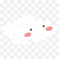 笑脸云朵手绘卡通素材-空若网 笑脸云朵手绘卡通素材-空若网