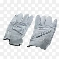 一副灰色手套平放着-空若网 一副灰色手套平放着-空若网