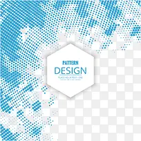 矢量蓝色圆点装饰图案-空若网 矢量蓝色圆点装饰图案-空若网