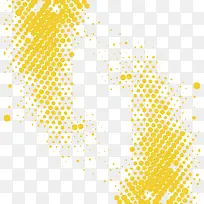 矢量黄色圆点装饰图案-空若网 矢量黄色圆点装饰图案-空若网