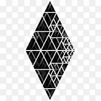 黑色几何图形装饰-空若网 黑色几何图形装饰-空若网