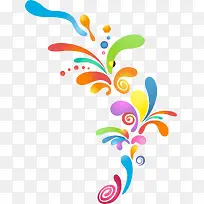 彩色潮流花纹-空若网 彩色潮流花纹-空若网