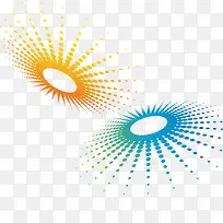 彩色波点背景矢量图-空若网 彩色波点背景矢量图-空若网