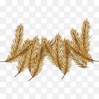 矢量手绘金色树枝-空若网 矢量手绘金色树枝-空若网