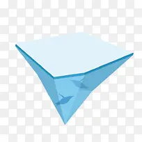 蓝色三角形光泽质感平面-空若网 蓝色三角形光泽质感平面-空若网