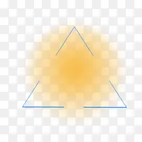 黄色渐变三角形-空若网 黄色渐变三角形-空若网