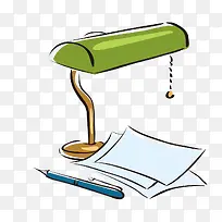手绘台灯工作图样-空若网 手绘台灯工作图样-空若网