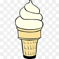 卡通乳白色的冰激凌-空若网 卡通乳白色的冰激凌-空若网