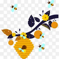创意蜂蜜插画设计-空若网 创意蜂蜜插画设计-空若网