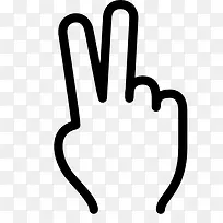 两个手指ios7-Line-icons-空若网 两个手指ios7-Line-icons-空若网