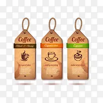 咖啡纸吊牌设计矢量素材下载,-空若网 咖啡纸吊牌设计矢量素材下载,-空若网