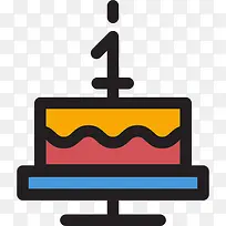 生日蛋糕图标-空若网 生日蛋糕图标-空若网