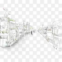 马路两边的房子-空若网 马路两边的房子-空若网